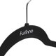 thumbnail image 3 of Perchero para trajes Furinno, 30 unidades, superficie de terciopelo negro, 3 of 4