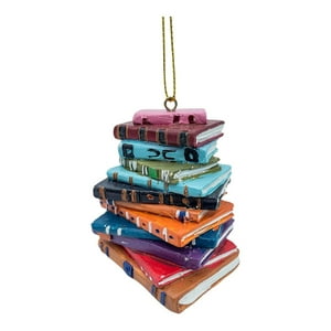 Genérico - Pila De Libros Adornos Navideños Decorativo Lindo Regalo De Navidad Decoración De Libros