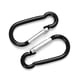 thumbnail image 3 of Ofertas Únicas Gancho de Clip de Aluminio para Viajes, Camping, Senderismo, Mosquetón con Anillo en D, Llavero Negro 10 Piezas, 3 of 6