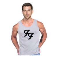 Persodesign - Polera Diseño Foo Fighters 1 Musculosa Tank Gym Life Talla S Gris Hombre