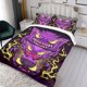 thumbnail image 3 of Gengar Conjunto de sábanas temático, trío de piezas, cómodo y amigable con la piel, diseño único, regalo de decoración para el hogar para familiares, amigos y fans, 90 cm * 190 cm, 3 of 6