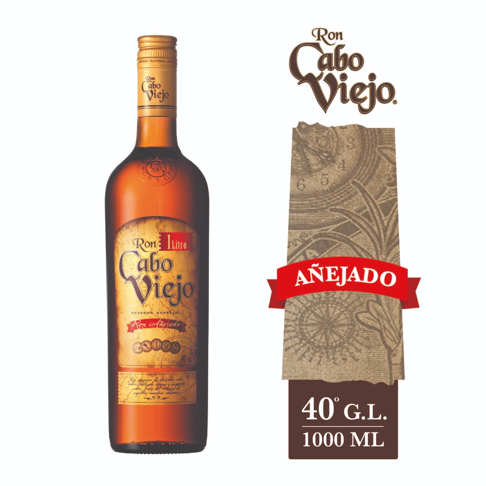 Ron Añejo 40° Botella 1 L Cabo Viejo
