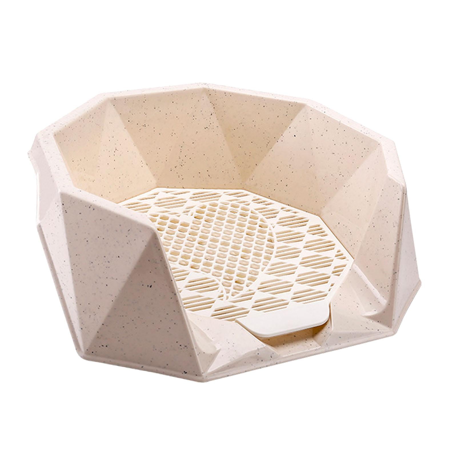 Magideal - Almohadillas Para Ir Al Baño Para Perros De Interior, Mantienen Las Patas Y Los Pisos Limpios, Bandeja Para Ir Al Baño De Entrenamiento De Malla, Sopo Beige