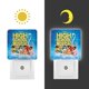 thumbnail image 3 of High School Musical Luz nocturna LED con sensor de anochecer a amanecer para dormitorio, baño, pasillo, escaleras - Lámpara LED nocturna de enchufe, 0.5W - 1 pieza, 3 of 6