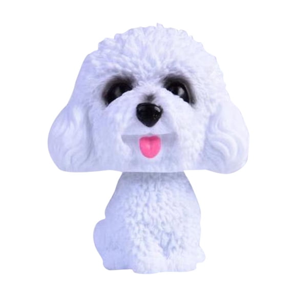 Figura de Perro con Cabeza de Bobble, Simulación de Cabeza Móvil, Decoración de Perro, Bonita Resina, Divertida Cabeza Móvil, Figura de Perro para Dec Estilo A