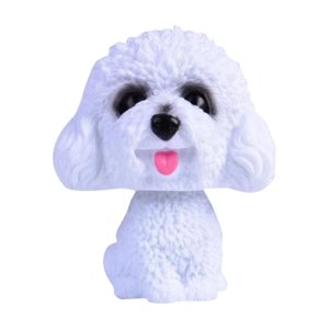 Magideal - Figura De Perro Con Cabeza De Bobble, Simulación De Cabeza Móvil, Decoración De Perro, Bonita Resina, Divertida Cabeza Móvil, Figura De Perro Para Dec Estilo A