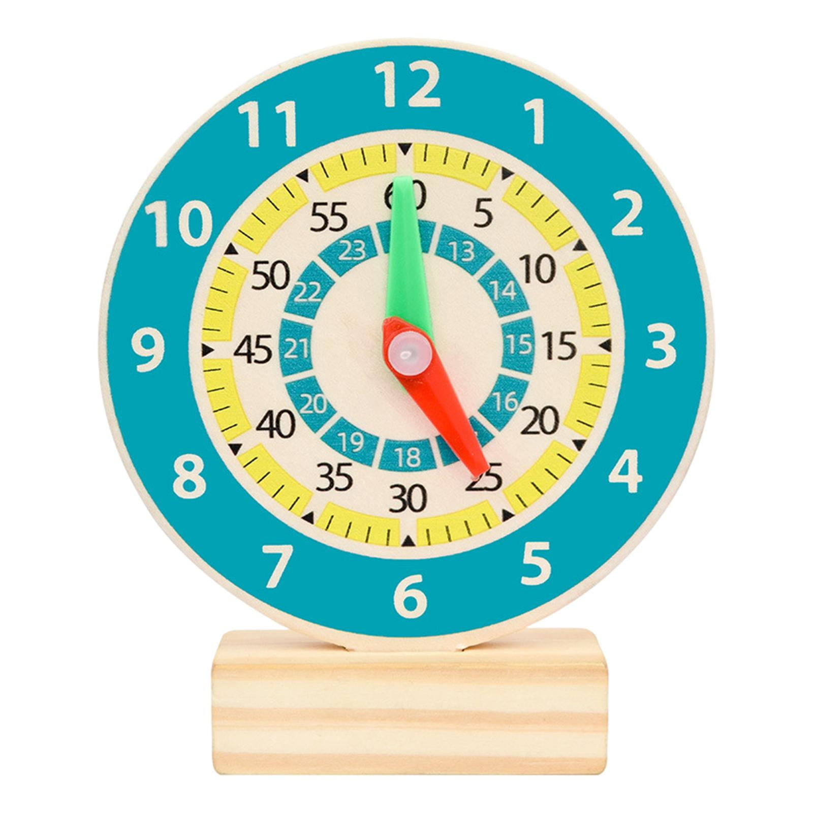 Bothyi - Juguete De Reloj De Madera Juguete De Aprendizaje Preescolar Para Niños Reloj Simple
