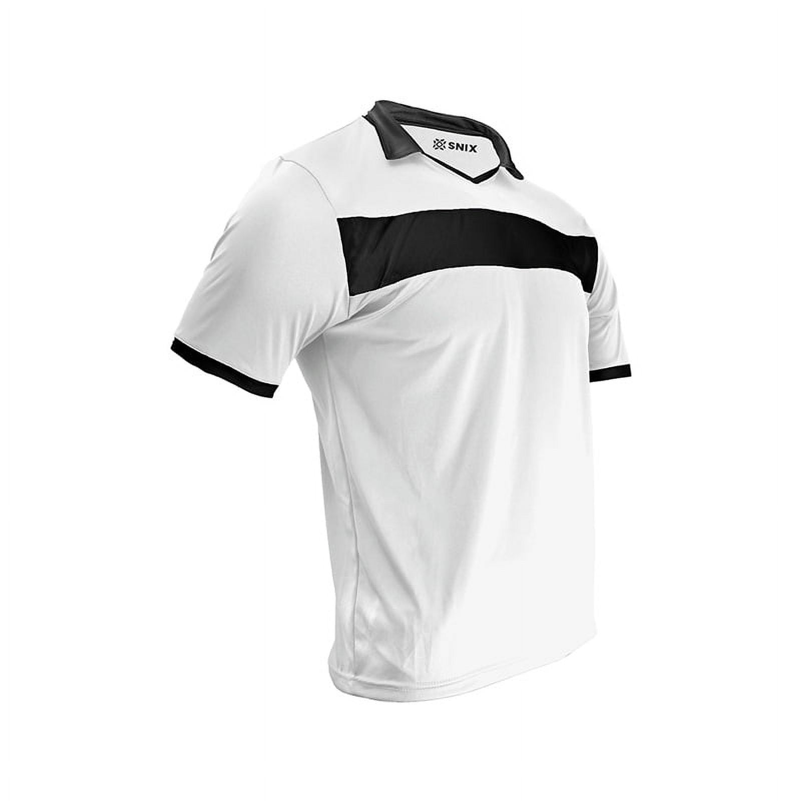 Snix - Polera De Futbol Para Adulto Zid Blanco Franja Negra Talla Xxl
