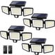 thumbnail image 1 of Luces solares para exteriores Tuffenough 2500 LM 210 LED, 4 paquetes, 1 of 7