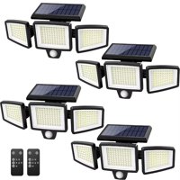 Luces Solares Para Exteriores Tuffenough 2500 Lm 210 Led, 4 Paquetes