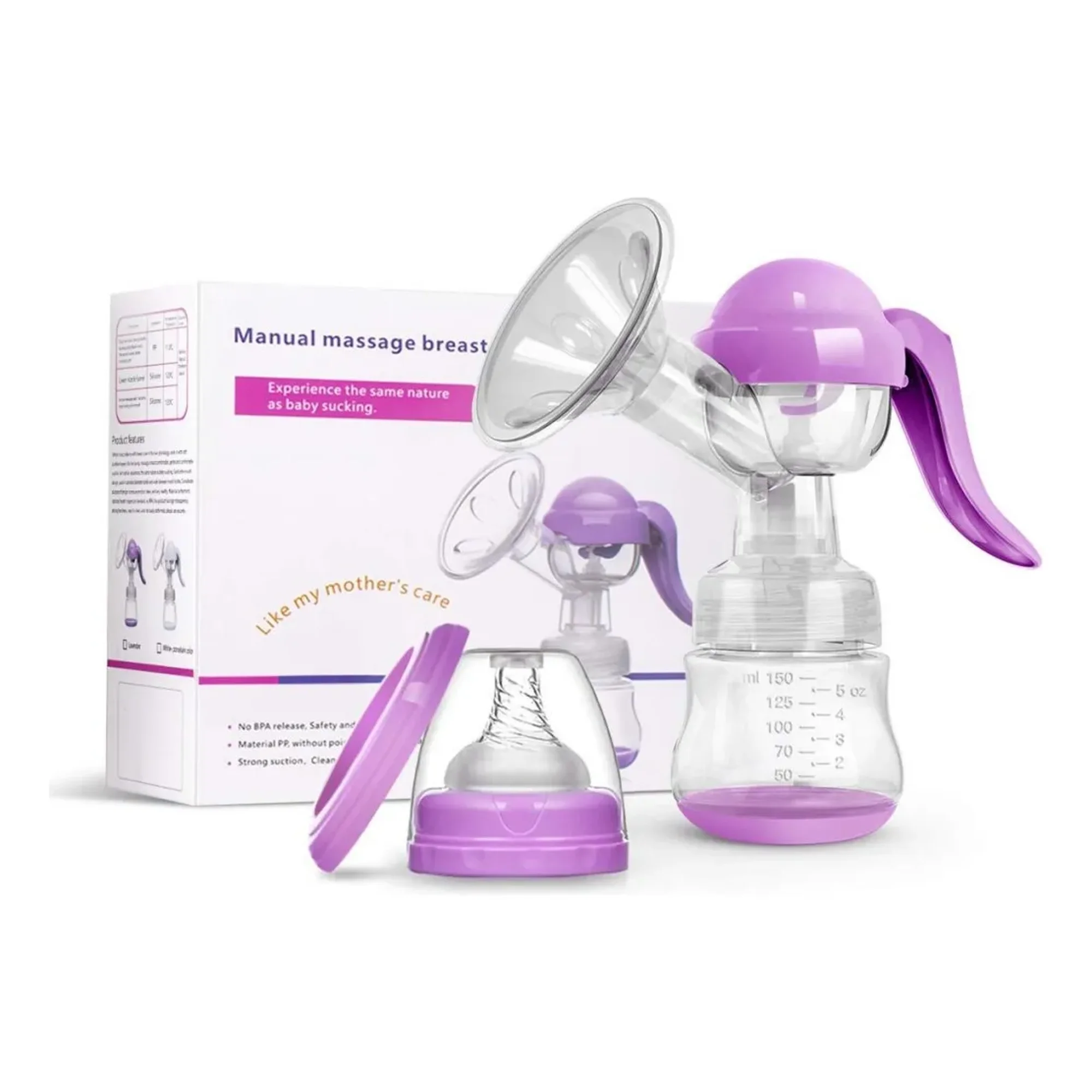 Genérico - Extractor De Leche Manual Portátil + Chupete