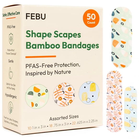 Tiritas FEBU Shape Scapes - Pack de 50 tiras