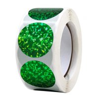 Bothyi - 500X/Rollo Autoadhesivo Sello Pegatinas Para Boutiques Tarjeta De Felicitación Diy Manualidades Verde