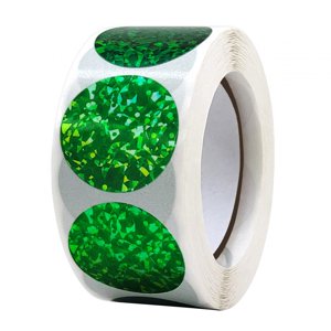 Bothyi - 500X/Rollo Autoadhesivo Sello Pegatinas Para Boutiques Tarjeta De Felicitación Diy Manualidades Verde