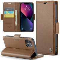 Caseme Tipo Cartera Iphone 14 Con Cierre Magnético, Rfid, Tarjetero, Soporte, Carga Inalámbrica