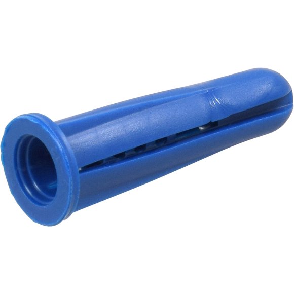 Anchor de plástico Hillman de 10 a 12 x 2,5 cm, 100 unidades, color azul