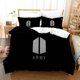 thumbnail image 1 of BTS Bangtan Boys Quilt Duvet Cover Set Soft Super Pillowcase3-Piece Bedding Set, 1 of 5