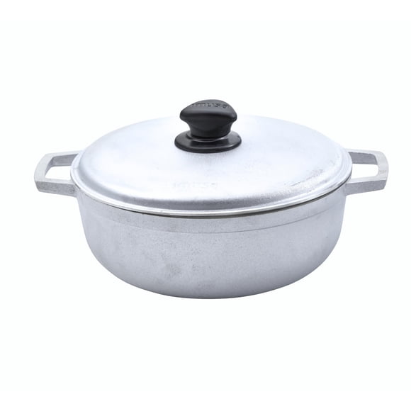 Caldero IMUSA Traditional Natural 2.6 L con tapa plateada