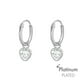 thumbnail image 1 of Aros Colgante Plata 925 Forma Corazon Con Circonita Cubica, 1 of 2