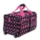 thumbnail image 2 of Bolsa de lona con ruedas Rockland, color negro y rosa, 22 pulgadas, 2 of 8
