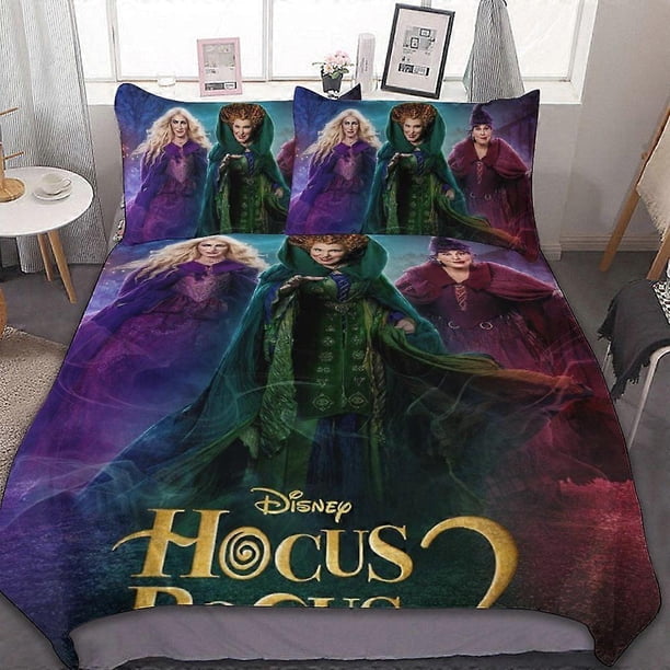 Juego De Ropa De Cama De 3 Piezas Hocus Pocus Con Funda Nórdica Suave Y Cómoda