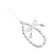 thumbnail image 2 of Cordón Colgante De La Caja Del Teléfono De La Correa Del Encanto Del Teléfono Con Cuentas Para Las Carteras Del Teléfono De La Cámara Blanco, 2 of 5