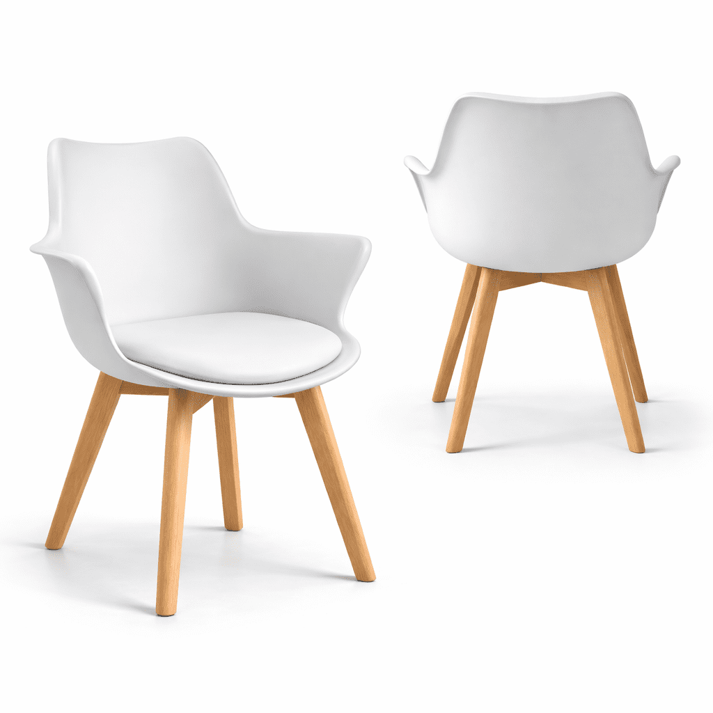 Oh! Mi Hogar ® - Pack De 2 Butacas Eames Tulip Acolchada