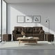 thumbnail image 1 of Living Polonia 3C+2 Pouf Tela Chocolate, 1 of 3