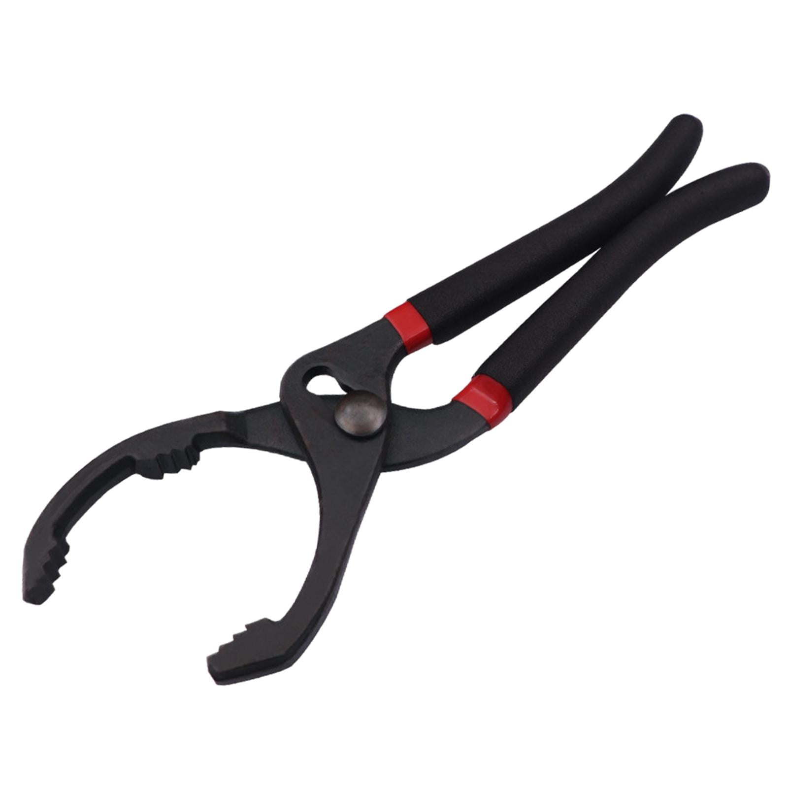 Magideal - Alicates Para Filtro Ajustable, Herramienta De Mano, Agarre Cómodo, Herramienta Portátil De Eliminación De Filtro De Acero Alto En Carbono, Llave De 10 Pulgadas