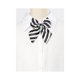 thumbnail image 5 of INSPIRE CHIC Lazo de Mujer Ajustable con Nudo Pre-Hecho a Rayas para Uniforme 4.33" x 5.51" Negro Blanco, 5 of 5
