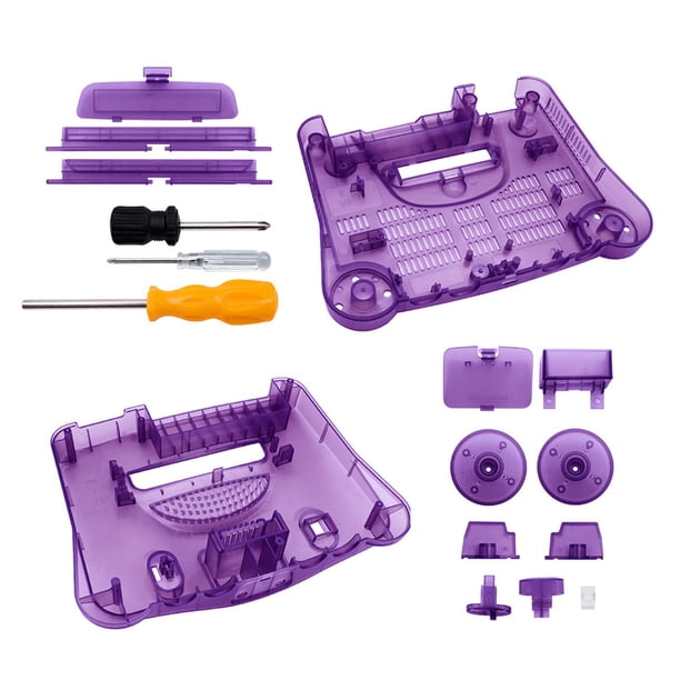 Carcasa protectora para la carcasa del host del juego Carcasa fácil de instalar Resistente al desgaste Piezas de repuesto Estuche profesional , Púrpura transparente
