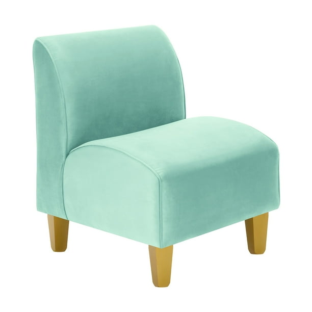Poltrona Soft 1C Felpa 01 Verde Agua