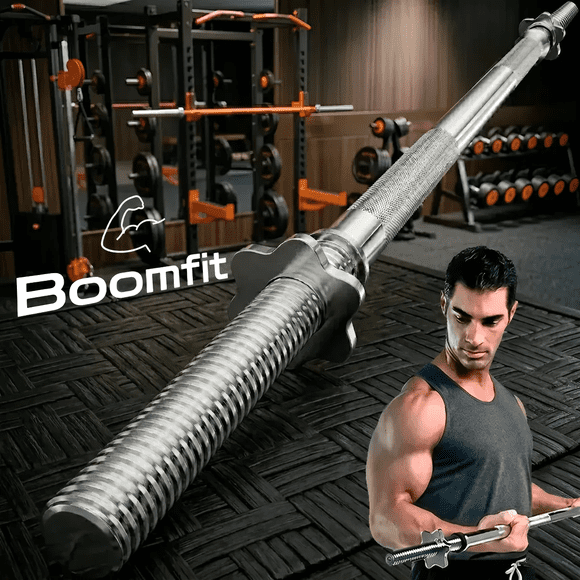 Barra Preolimpica 120cm Recta Cromada Gimnasio Fitness 4.5kg