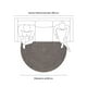 thumbnail image 3 of Alfombra redonda Yute Gobi Diam160 Gris, 3 of 3