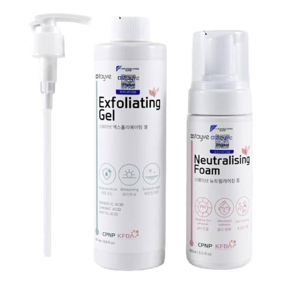 Kit Stayve Gel Exfoliante y Espuma Neutralizante 780 ml