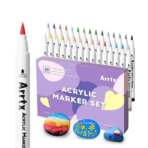 Arrtx - Marcadores Acrílicos De 30 Colores 30A