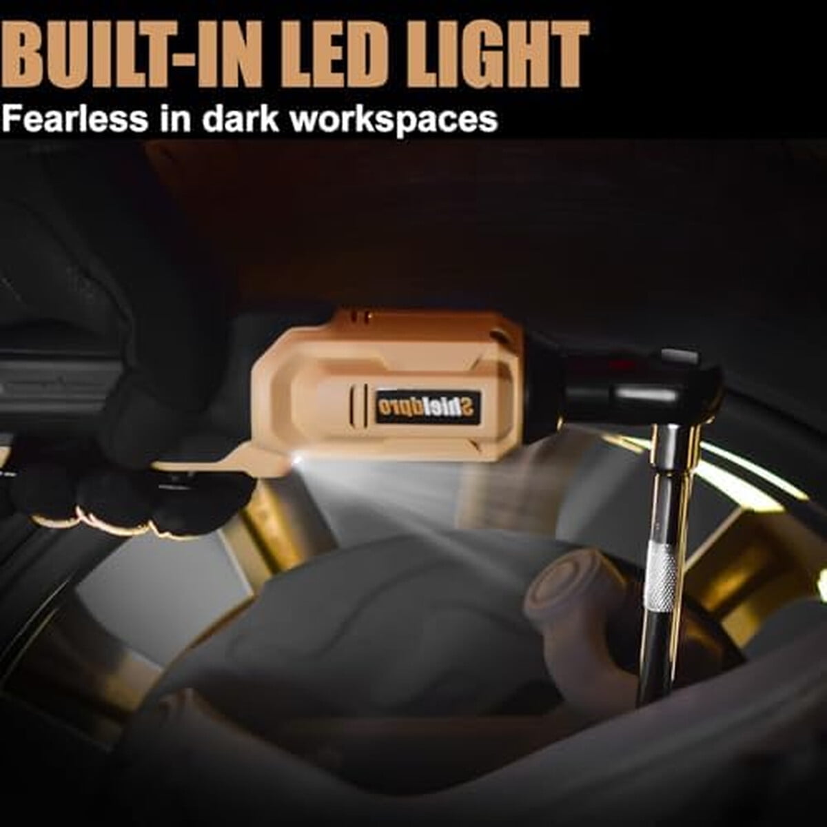 Llave Criquet Eléctrica Shieldpro 20v 38 45ftlbs Led Inalámbrica