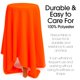 thumbnail image 4 of Tela polar Pico Textiles naranja neón de 1 yarda, 100% poliéster, 4 of 6