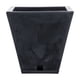 thumbnail image 2 of Macetero Nergro Marmol Zurique 34cm Alto Con Plato, 2 of 2