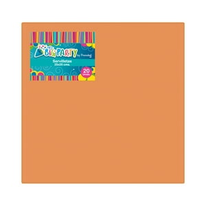 Servilleta Naranja 25X25 Cm 20 Piezas Big Party