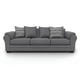 thumbnail image 1 of Sofá 4 Cuerpos XL Con Resorte Estructural Grandón Chenille Gris, 1 of 3