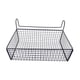 thumbnail image 5 of Organizador de cestas de almacenamiento colgante para mesita de noche, fácil instalación, 36,6 x 14,9 x 14,9 cm, estante de metal junto a la cama y li Negro sin ganchos, 5 of 5