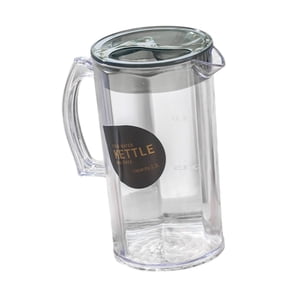 Bothyi - Jarra De Agua, Regalo De Verano, Jarra Para Nevera, Para Limonada, Agua Fría Y Caliente, Té Helado, Negra, Redonda