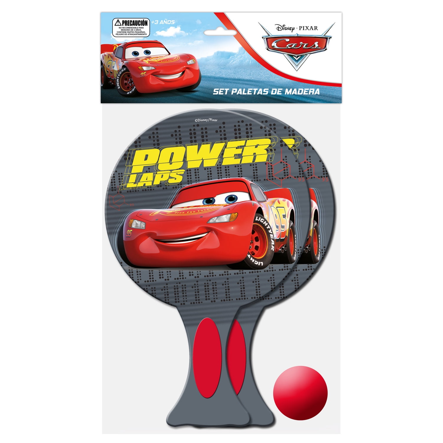 Disney - Set Deportivo Paletas De Madera Cars