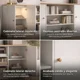 thumbnail image 4 of Rack Tv 140x29x54cm 3 Cajones 2 Puerta Melamina Homer Design Blanco, 4 of 8