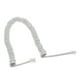 thumbnail image 3 of Teléfono Auricular Receptor Cable Teléfono Bobina Rizada Cable 4P4C RJ22 - Blanco, 3 of 3