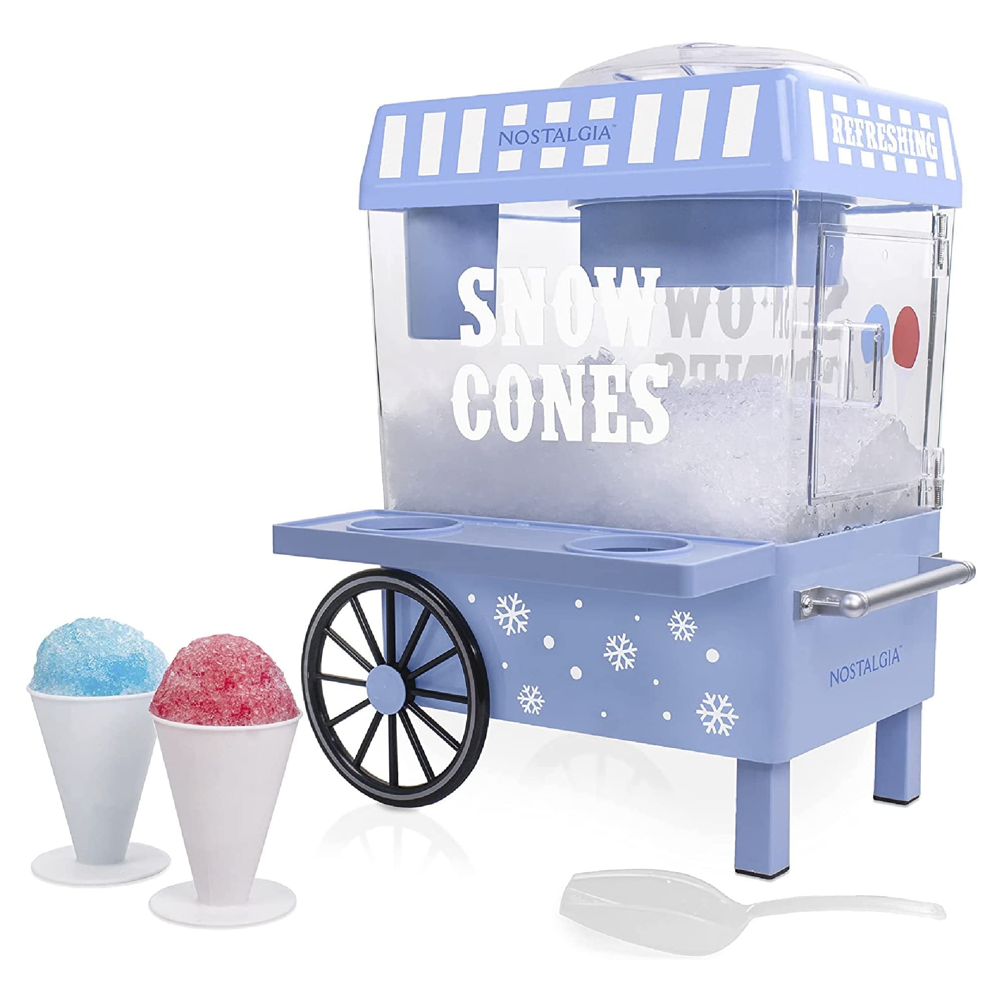 Máquina De Hielo Rasurado Snow Cone Nostalgia Retro Vintage Azul