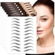 thumbnail image 2 of 6 hojas de pegatinas de tatuaje para cejas 4D, resistentes al agua, con efecto de pelo, para transferencia de cejas, para dar forma al arco, para mujeres, 66 pares (ceja de arco alto), 2 of 8
