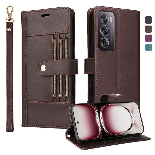 FOXDOCK Funda tipo Cartera para Realme 13 Pro 5G – Cubierta de Cuero PU con Múltiples Ranuras, Bolsillo para Efectivo y Correa de Muñeca