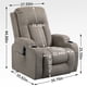thumbnail image 2 of Infinite Position Single Motor Up to 350 LBS Power Lift Recliner Chair for Elderly, Heavy Duty Motion Mechanism with 8-Point Vibration Massage and Lumbar Heating, USB Charging Port, Cup Holders, Brown, 2 of 3